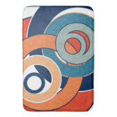 Abstract modern , minimalistisch kunstlandschap ge badmat (Voorkant Verticaal)