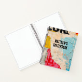 Abstract Modern Monogram Schetsboek Jouw naam Notitieboek (Binnen)