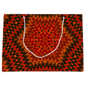 Abstract modern mozaïekaleidoscopisch tegelpatroon groot cadeauzakje (Voorkant)