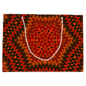 Abstract modern mozaïekaleidoscopisch tegelpatroon groot cadeauzakje (Achterkant)