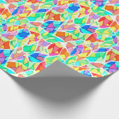 Abstract modern mozaïektegelpatroon van glas helde cadeaupapier (Hoek)