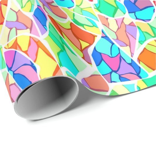 Abstract modern mozaïektegelpatroon van glas helde cadeaupapier (Rol Hoek)