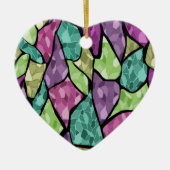 Abstract modern mozaïektegelpatroon van glas helde keramisch ornament (Voorkant)