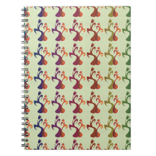 Abstract modern Multicolor Tulip Floral design Notitieboek