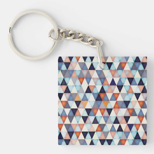 Abstract modern patroon sleutelhanger (voorkant)