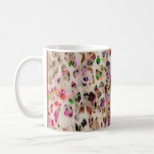 abstract modern patroonontwerp met kleurrijke krac koffiemok