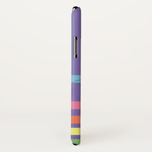 Abstract Modern Rainbow Jouw naam Monogram Case-Mate iPhone Case (Achterkant / rechts)