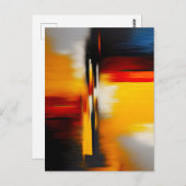 Abstract modern trendy design briefkaart (Voorkant / Achterkant)