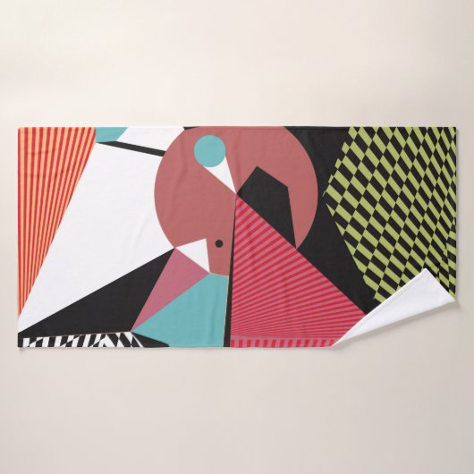 Abstract modern triangles background pattern illus (Serviette de bain)