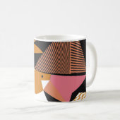 Abstract modern triangles background pattern illus koffiemok (Voorkant rechts)