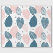 Abstract modern tropisch blad cadeaupapier (Vlak)