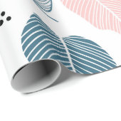 Abstract modern tropisch blad cadeaupapier (Rol Hoek)