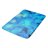 Abstract, modern, turquoise mozaïek badmat (Gekanteld)