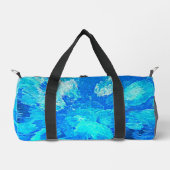 Abstract, modern, turquoise mozaïek plunjezak (Voorkant)