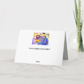 Abstract modern Wenskaart Kaart (Achterkant)