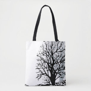 Abstract modern zwart de schaduwwit van het draagtas