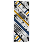 Abstract, modern zwart wit ornament geomet wijn cadeautas (Voorkant)