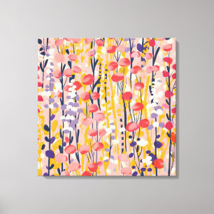 Abstract Moderne Bloemisterij Botanische Tuin Canvas Afdruk
