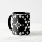 Abstract Monochrome Bokeh Stippen Patroon Mok (Voorkant links)