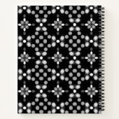 Abstract Monochrome Bokeh Stippen Patroon Notitieboek (Achterkant)