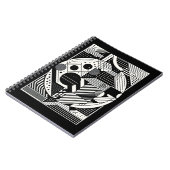 Abstract monochroom Notitieboek (Linkerzijde)