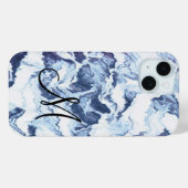 Abstract monogram Case-Mate iPhone case (Achterkant (horizontaal))
