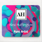 Abstract monogram muismat (Voorkant)