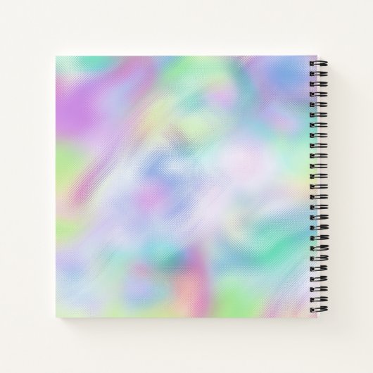 Abstract Monogram Sketchbook Notitieboek (Achterkant)