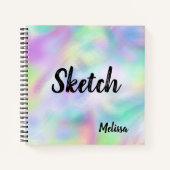 Abstract Monogram Sketchbook Notitieboek (Voorkant)