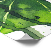 Abstract Monstera Plant 3 Poster (Hoek)