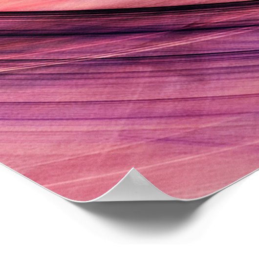 Abstract mooi paars, rood en geel helder poster (Hoek)