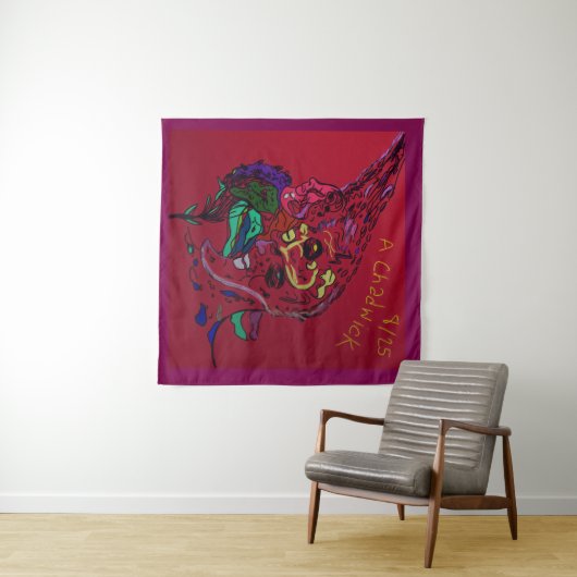 Abstract Moon Galaxy Art Tapestry Wandkleed (In Situ (horizontaal))