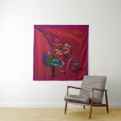 Abstract Moon Galaxy Art Tapestry Wandkleed (In situ)