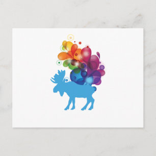 Abstract Moose Briefkaart