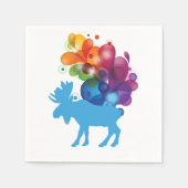 Abstract Moose Paper Napkins Servetten (Voorkant)