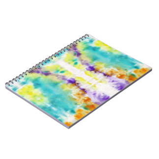 Abstract motief Verf op stof ontwerp Notitieboek
