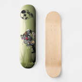 Abstract motorfietsen en schedels skateboard (Voorkant)