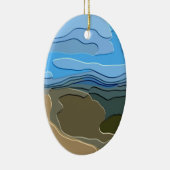 ABSTRACT MOUNTAIN KERAMISCH ORNAMENT (Rechts)