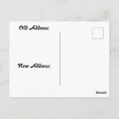 Abstract Mountain Landscape New Address Briefkaart (Achterkant)