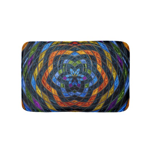 Abstract mozaïekpatroon #11 badmat (Voorkant)