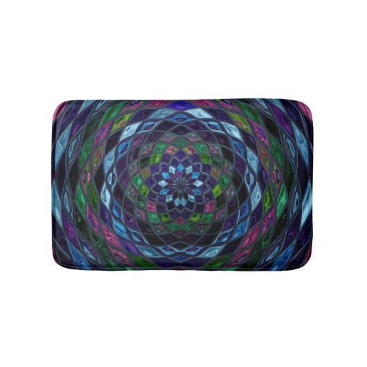 Abstract mozaïekpatroon #5 badmat (Voorkant)