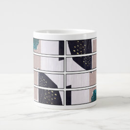 Abstract Mug Design Extra Grote Beker