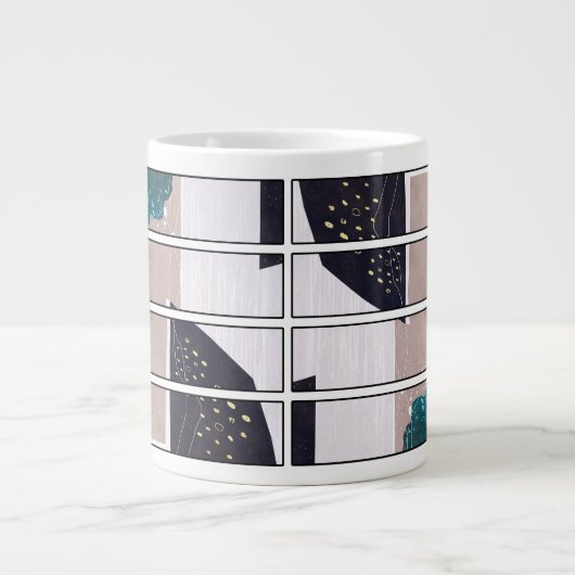 Abstract Mug Design Extra Grote Beker (Voorkant)
