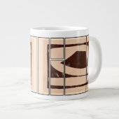 Abstract Mug design Extra Grote Beker (Voorkant rechts)