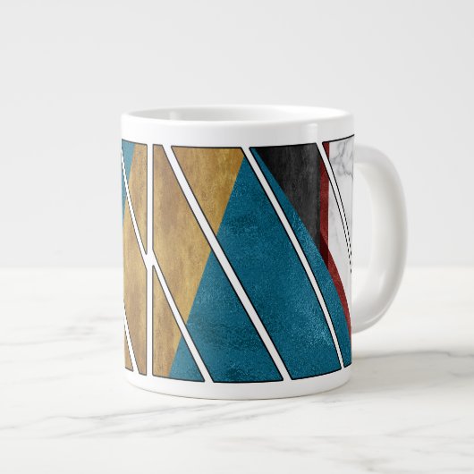 abstract mug design extra grote beker (Voorkant rechts)