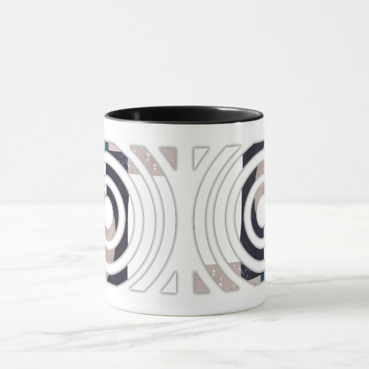 Abstract mug design mok (Midden)