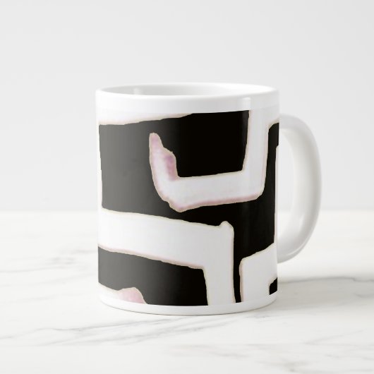 Abstract Mug Extra Grote Beker (Voorkant rechts)