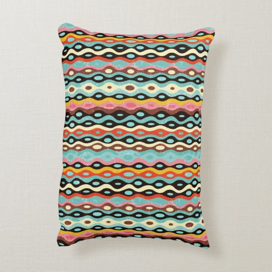 Abstract multicolor-patroon accent kussen (Achterkant (Verticaal))