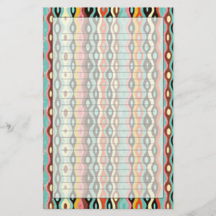 Abstract multicolor-patroon briefpapier