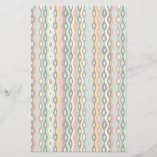 Abstract multicolor-patroon briefpapier